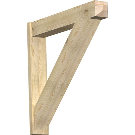 Ekena Millwork Traditional Craftsman Rough Sawn Outlooker, Douglas Fir, 8"W x 46"D x 46"H OUT08X46X46TRA04RDF